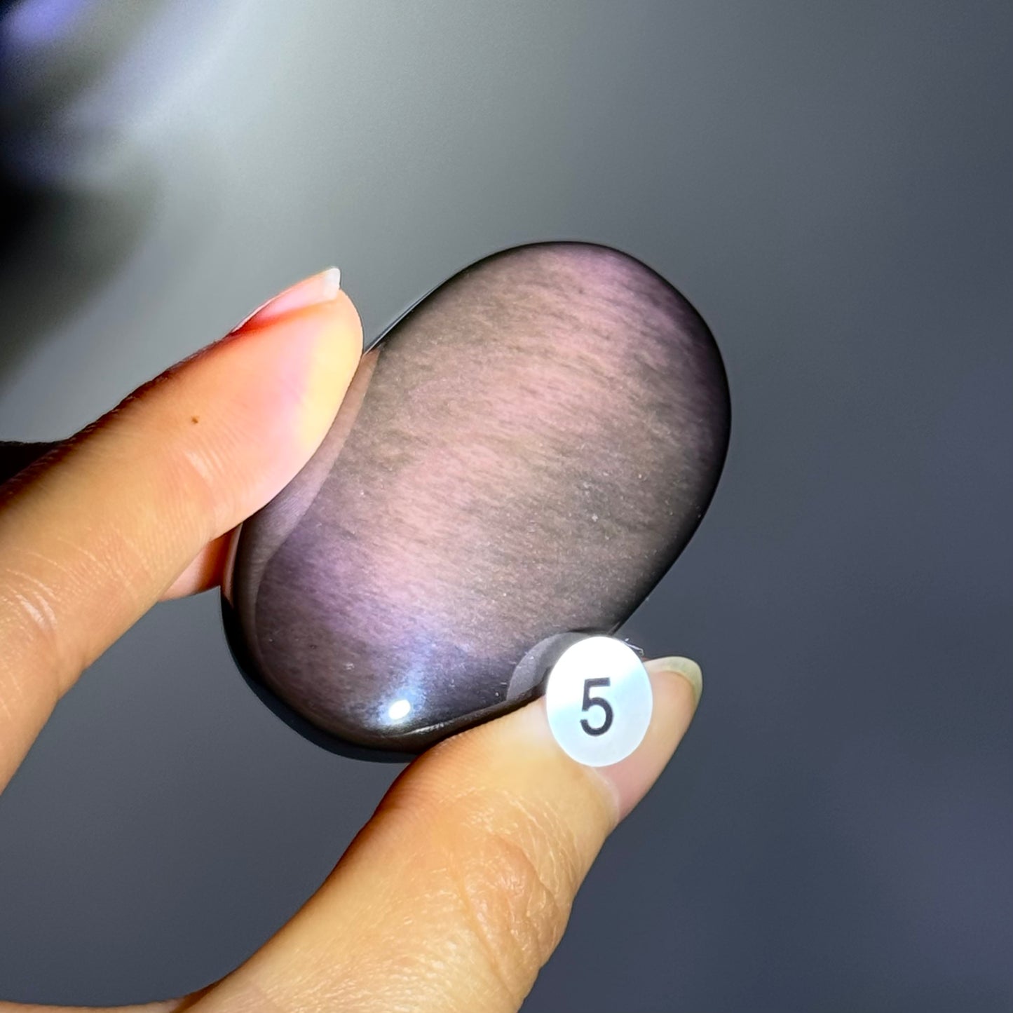 Rainbow Obsidian Palmstone #5