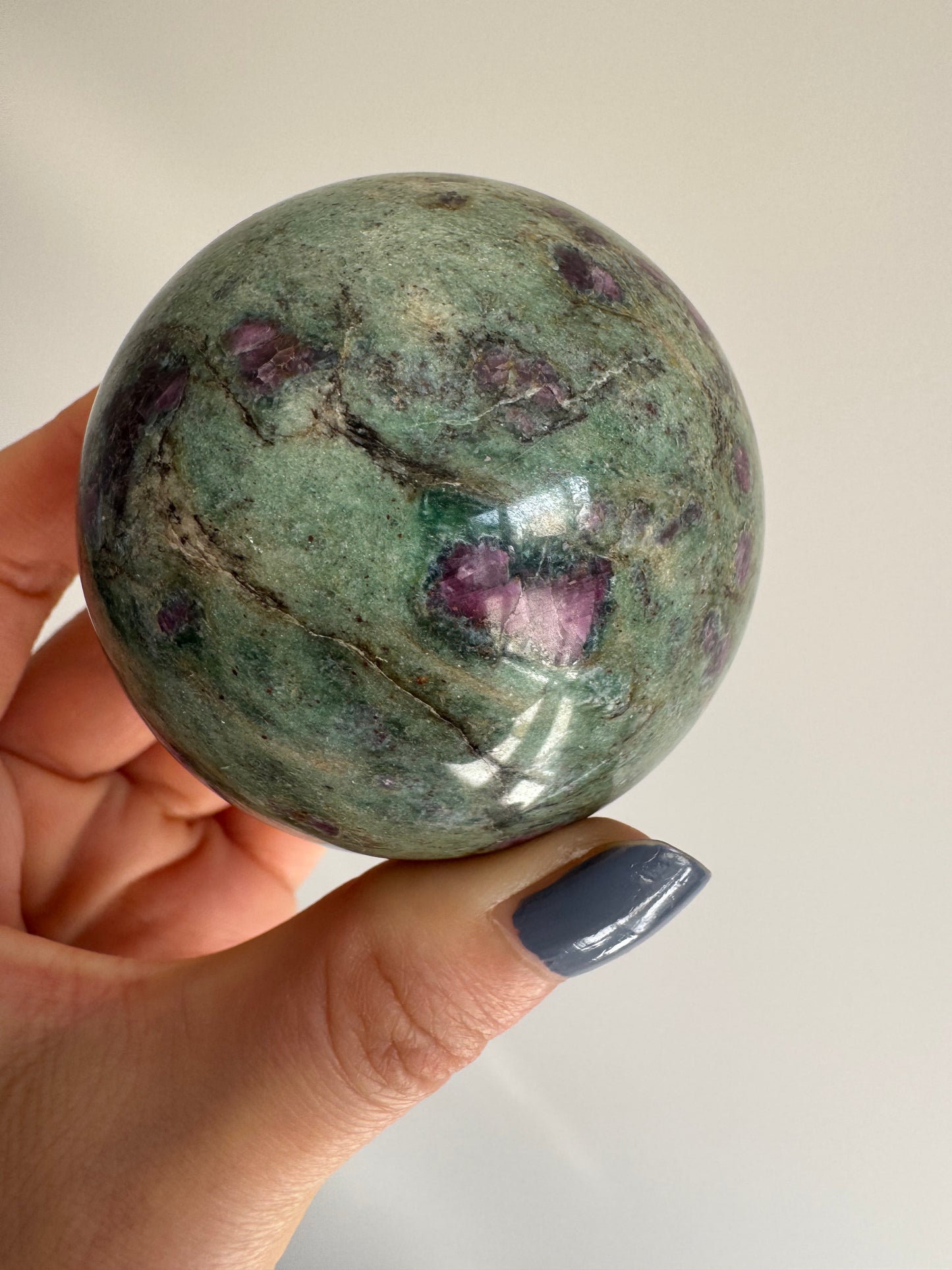Ruby in Fuchsite Sphere 61mm