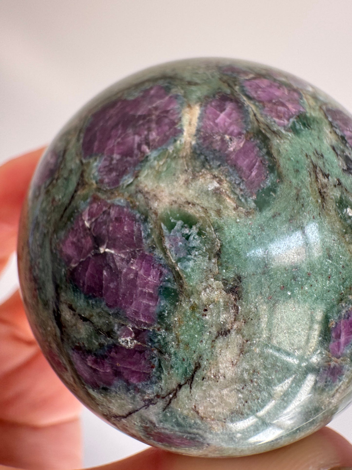 Ruby in Fuchsite Sphere 61mm