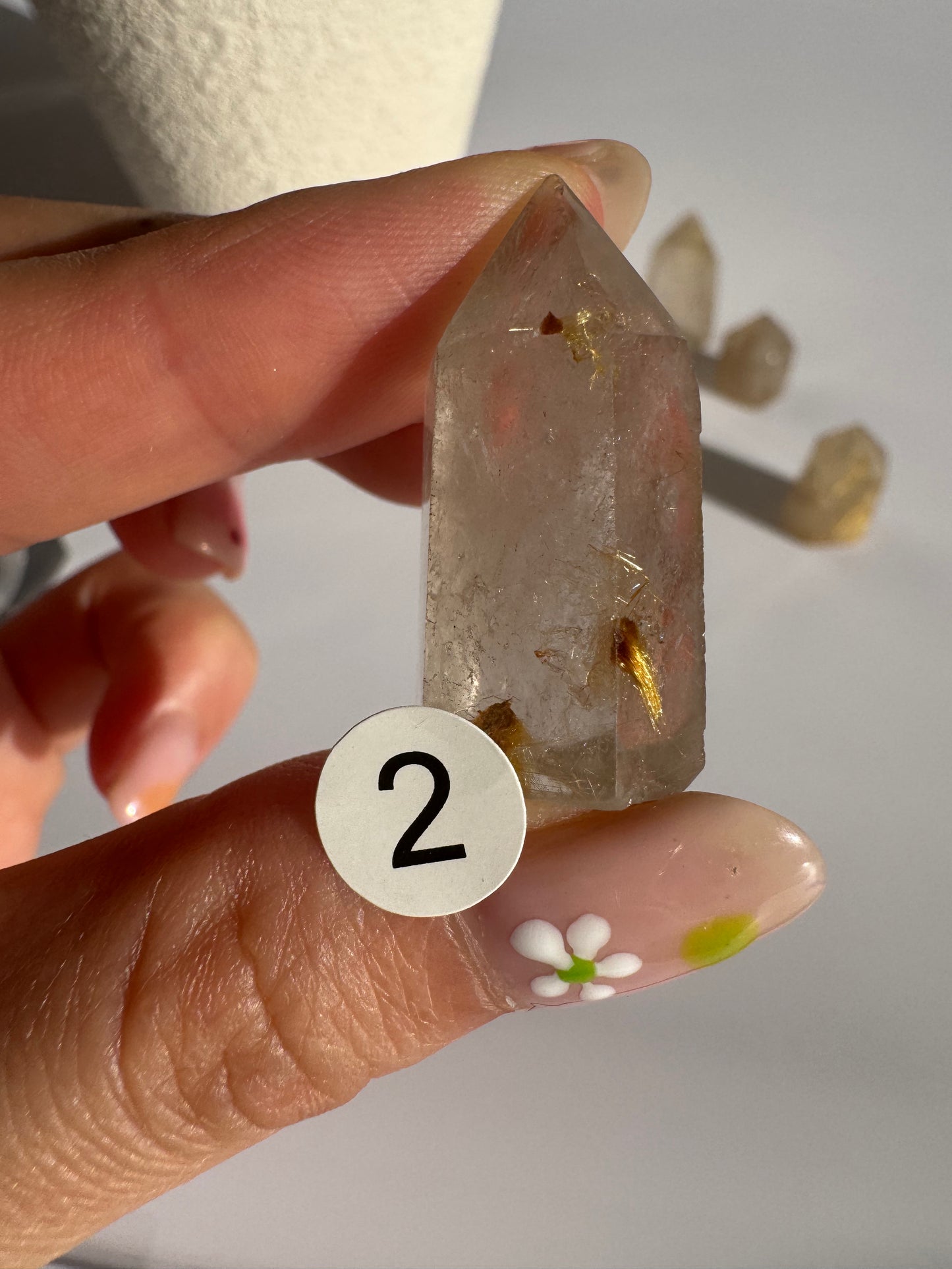 Small Golden Rutilated Quartz Point