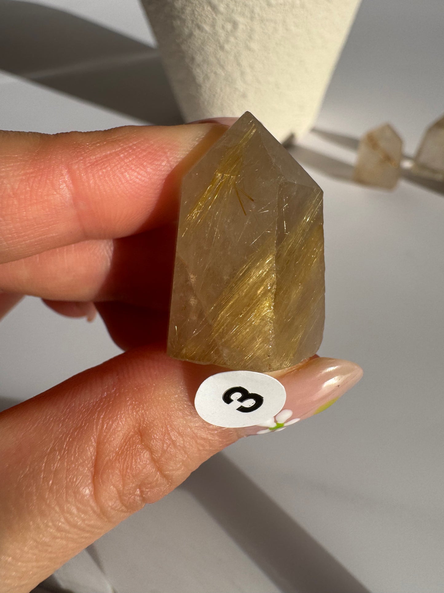 Small Golden Rutilated Quartz Point