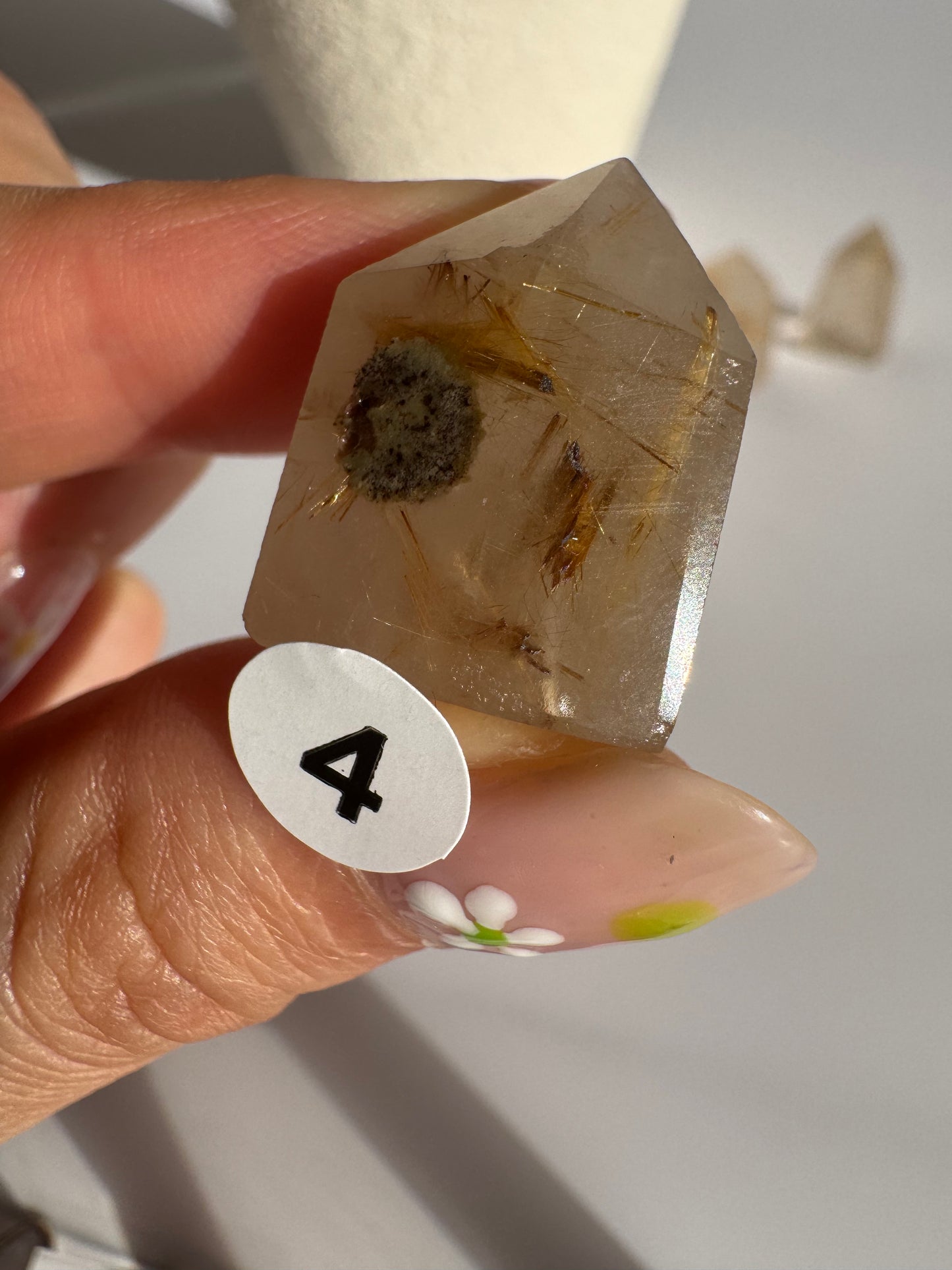 Small Golden Rutilated Quartz Point