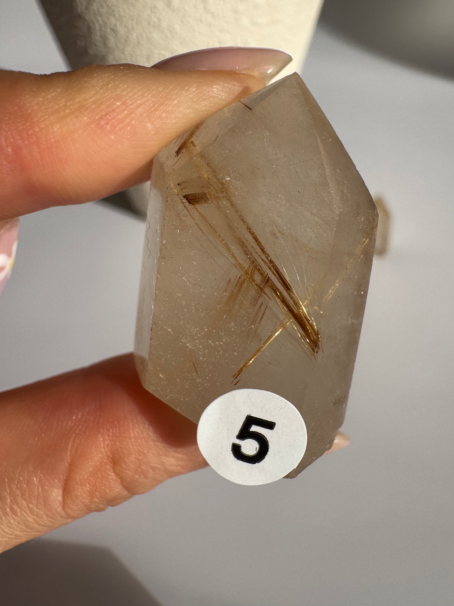 Small Golden Rutilated Quartz Point