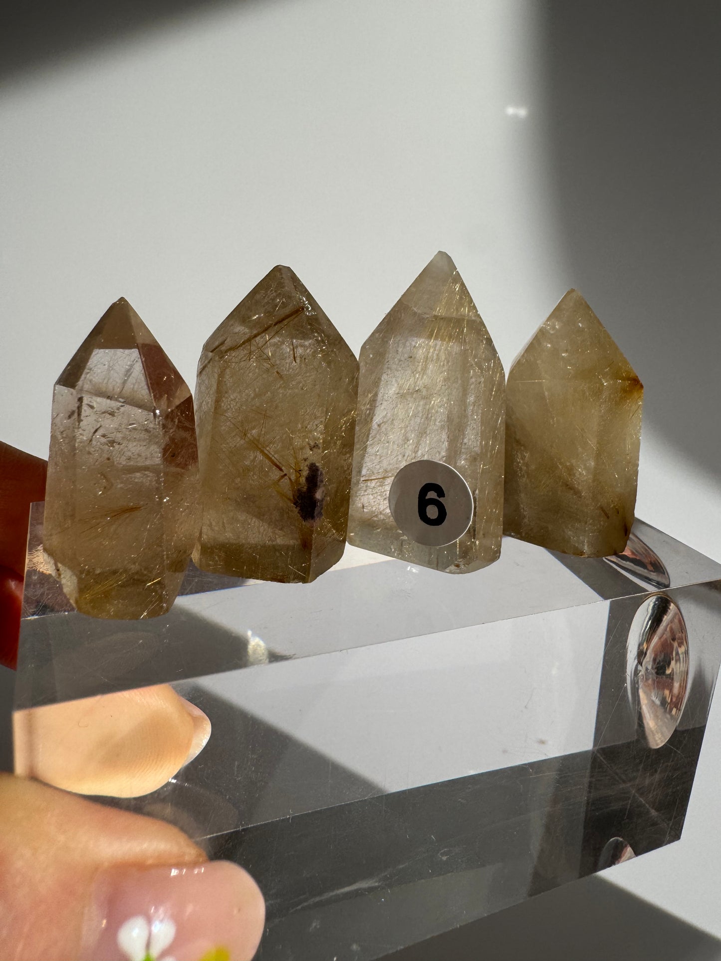 Small Golden Rutilated Quartz Point