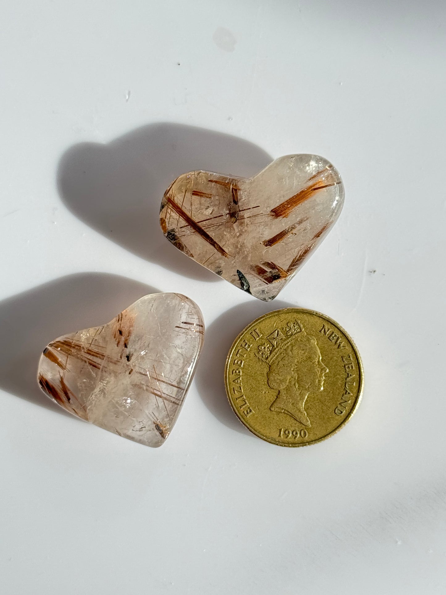 Copper Rutilated Heart