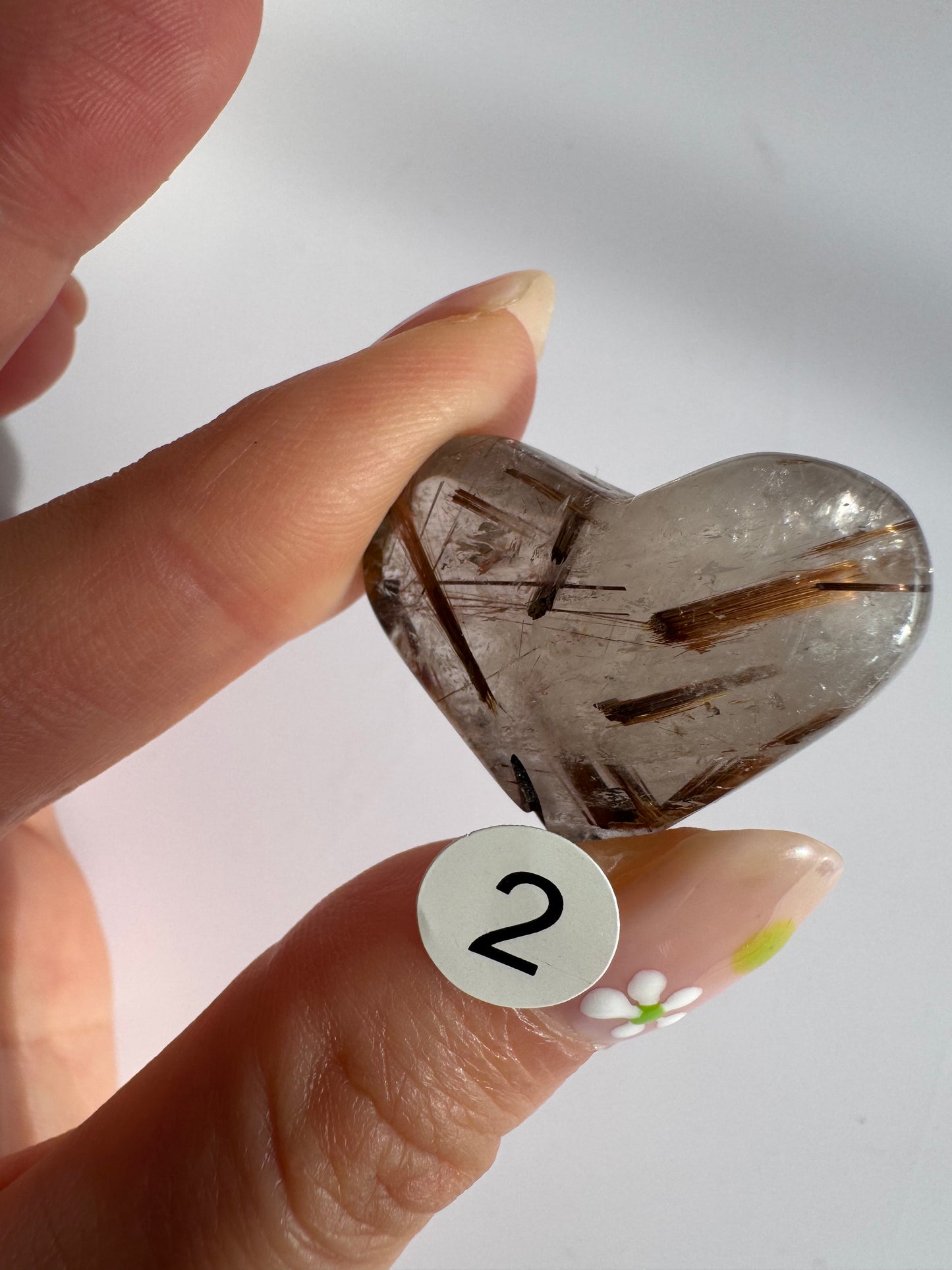 Copper Rutilated Heart