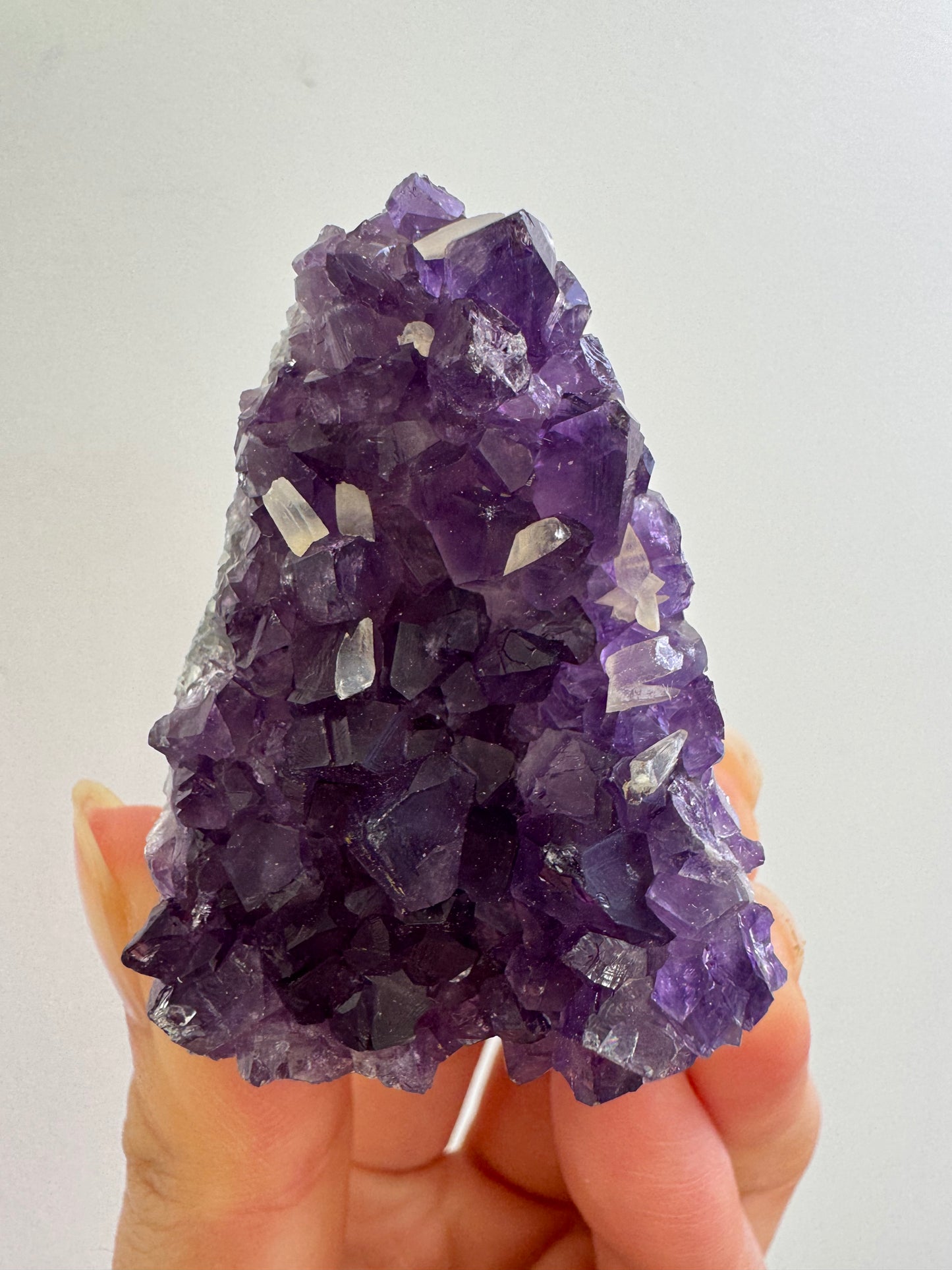 Mini Amethyst Cluster with calcite #3