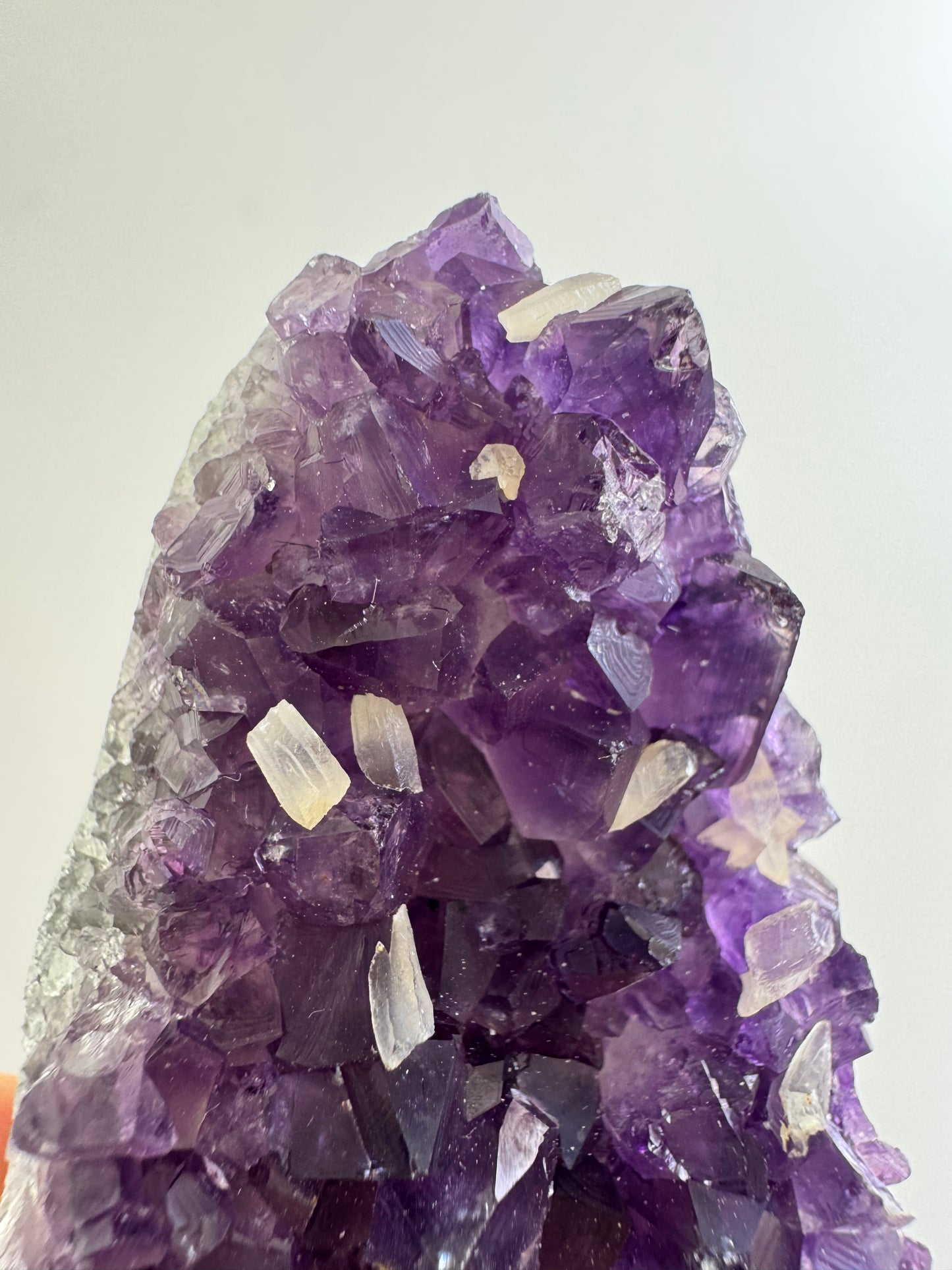 Mini Amethyst Cluster with calcite #3
