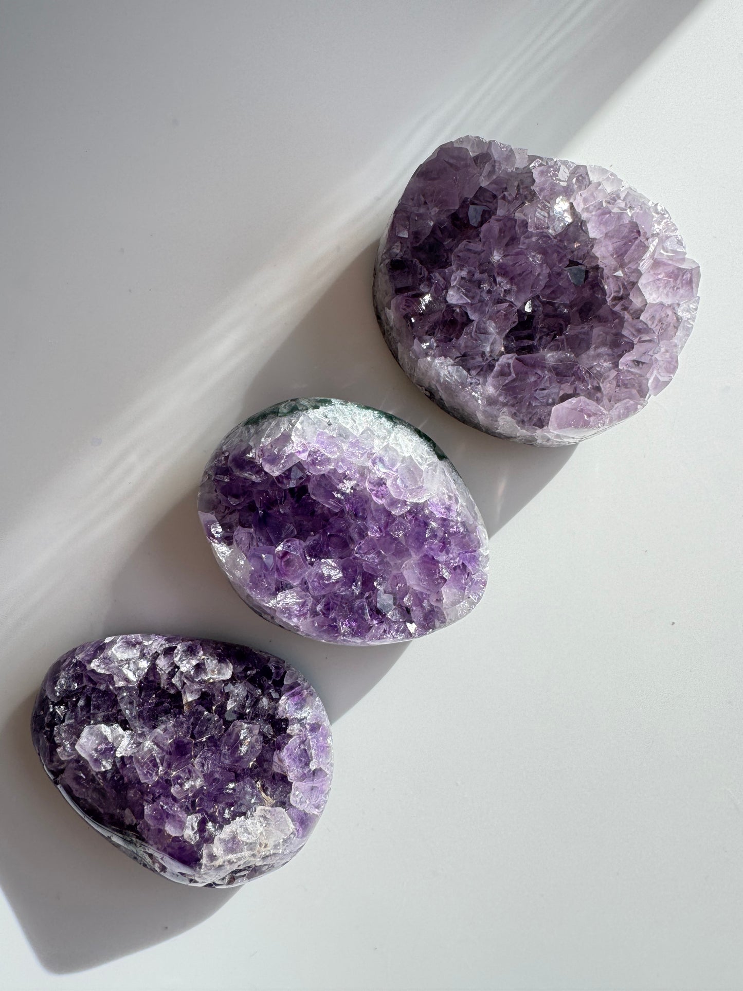 Full Polished Oval Amethyst Cluster