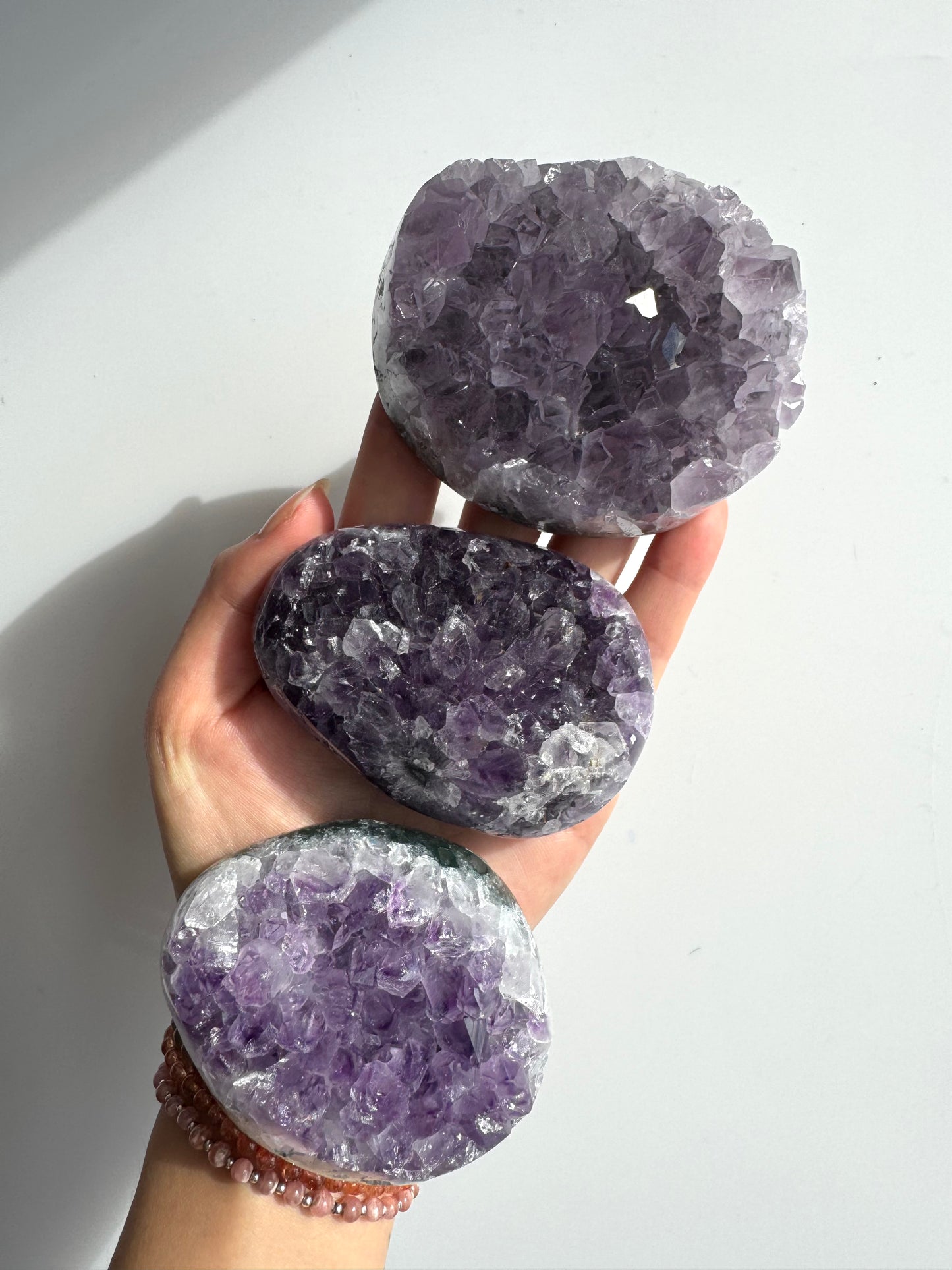 Full Polished Oval Amethyst Cluster