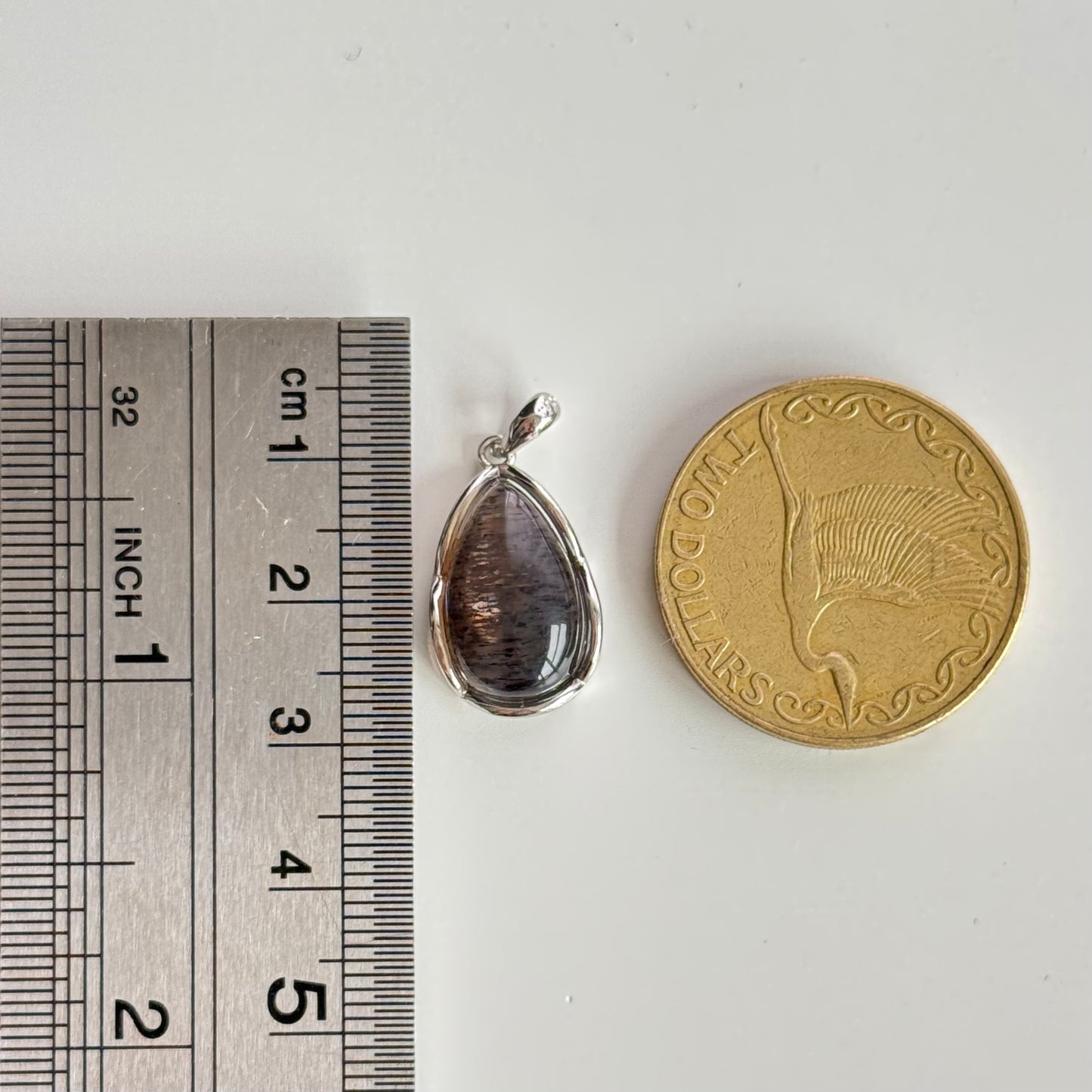 Black Sunstone Sterling Sliver Pendant