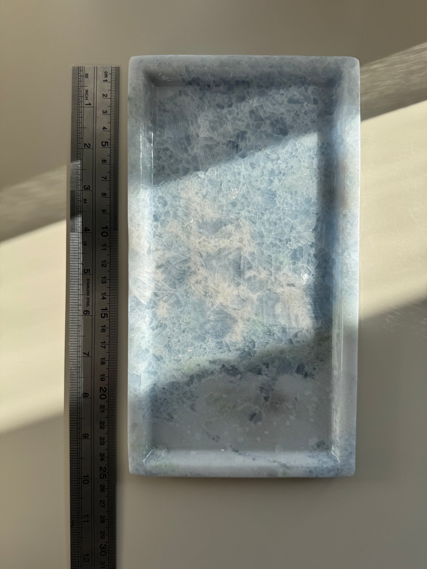 Blue Calcite Marble Tray