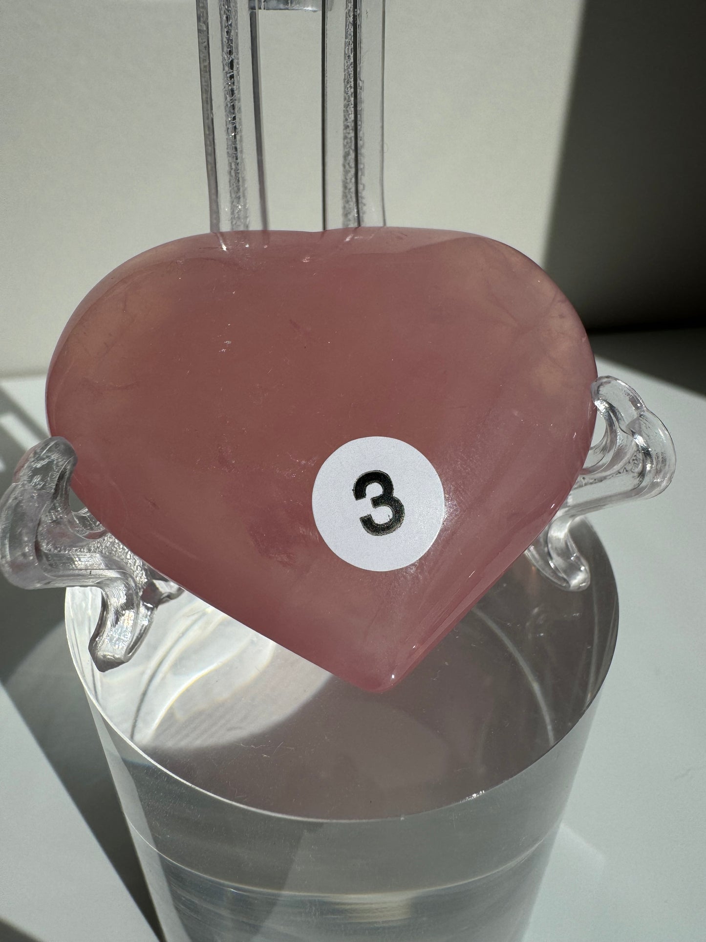 High Grade Rose Quartz Hearts
