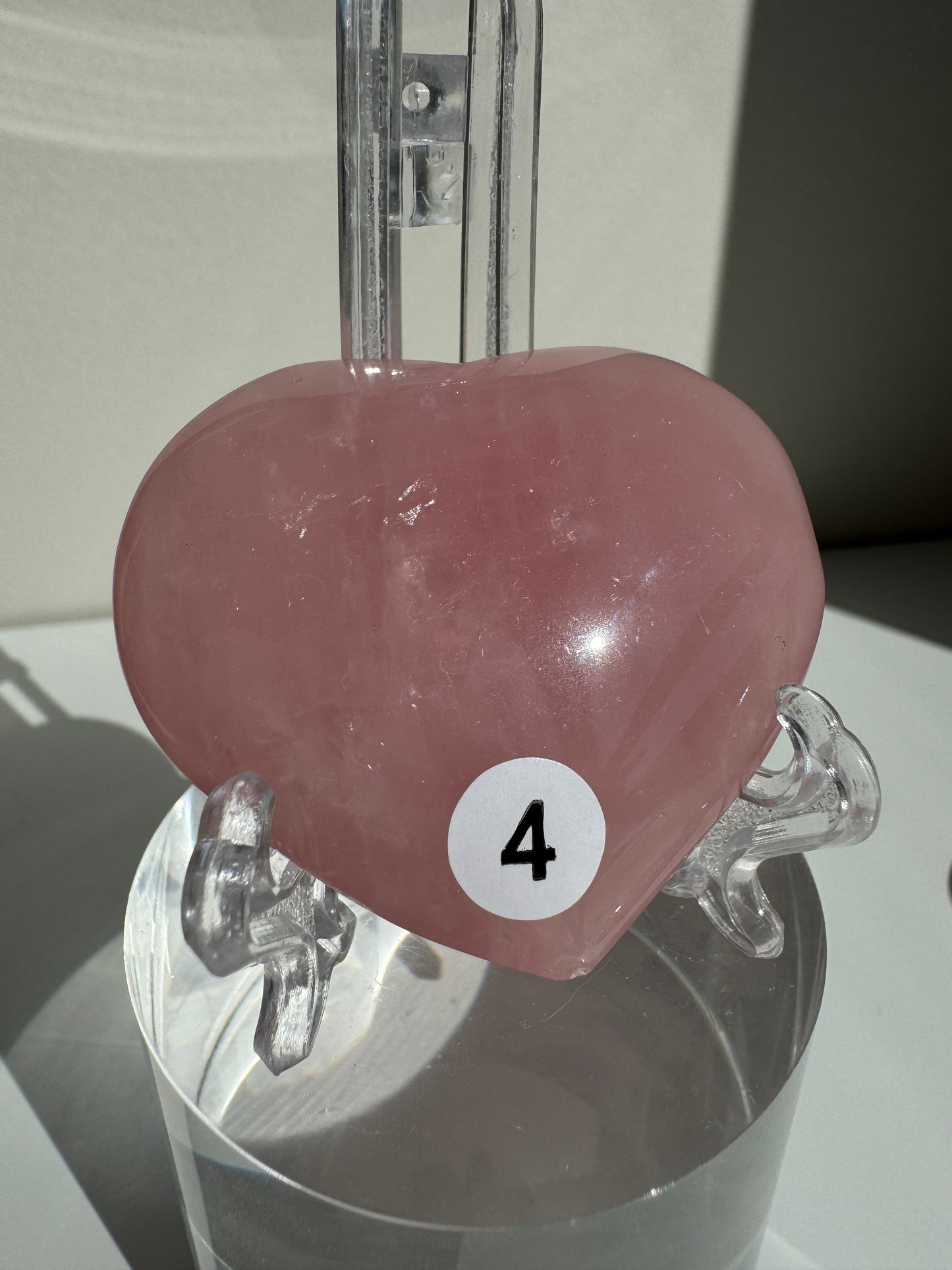 High Grade Rose Quartz Hearts