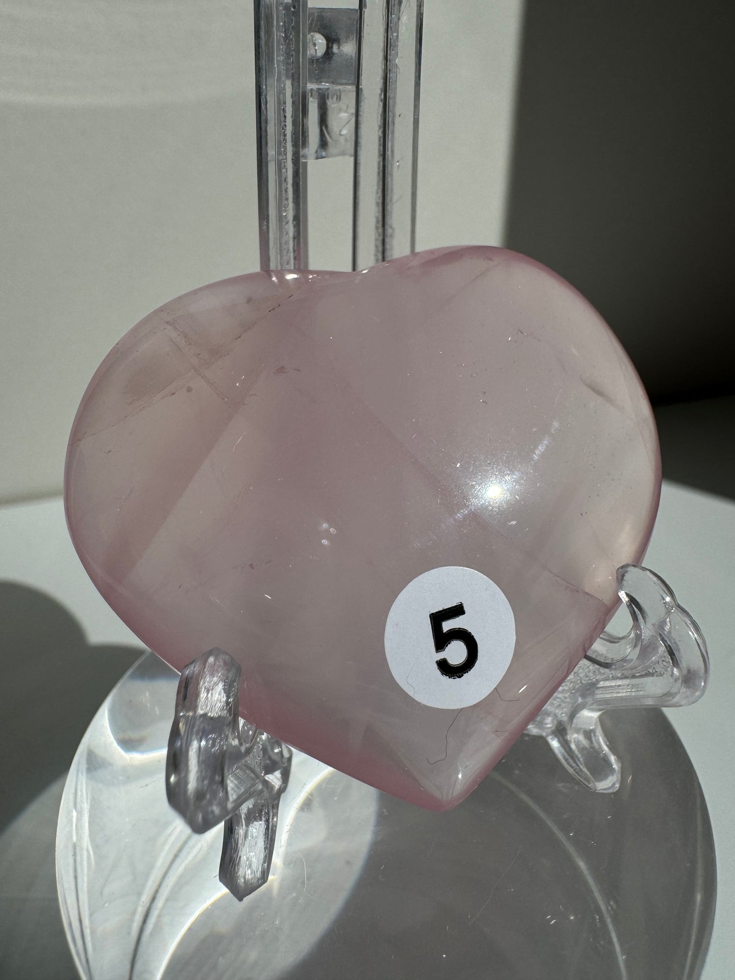 High Grade Rose Quartz Hearts