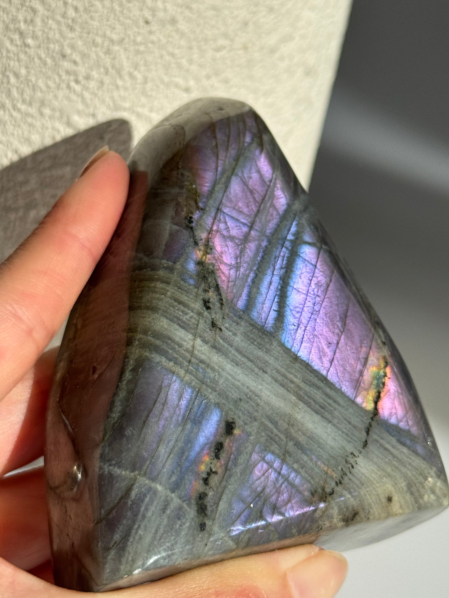 Purple and Pink Labradorite Freeform 370g