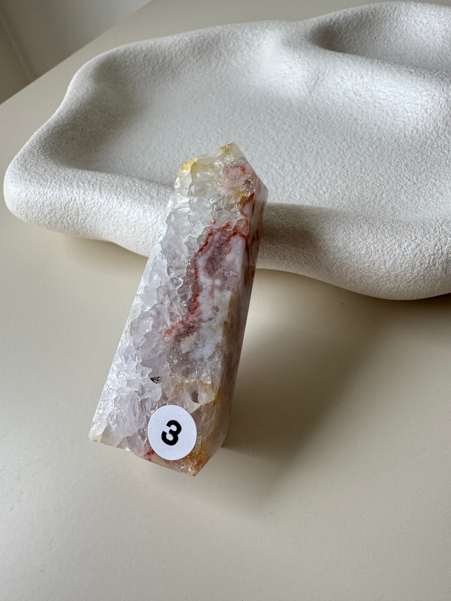 Natural Green Druzy Flower Agate Point