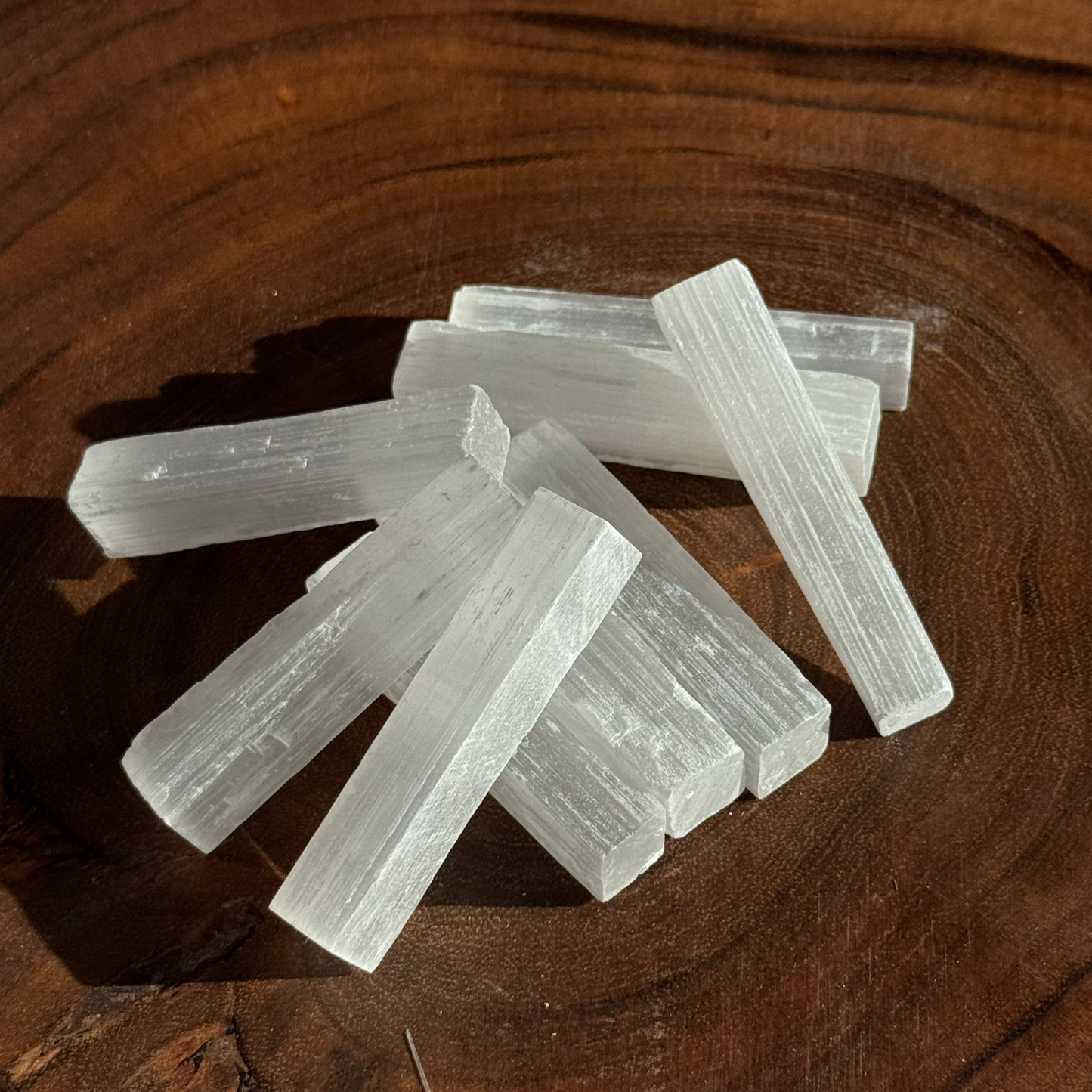 Selenite Rough Rod Small