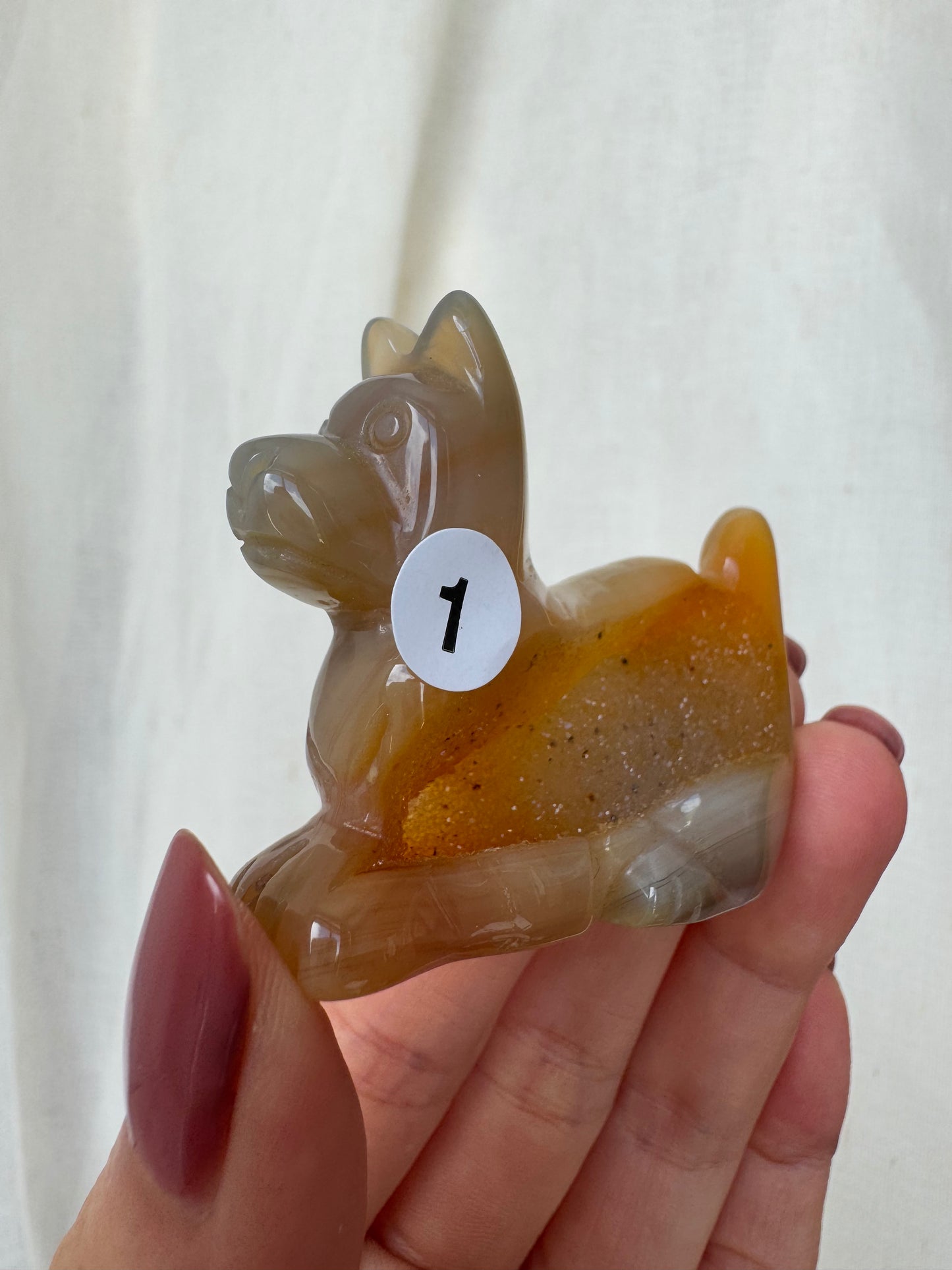Agate Druzy Puppy/Dog