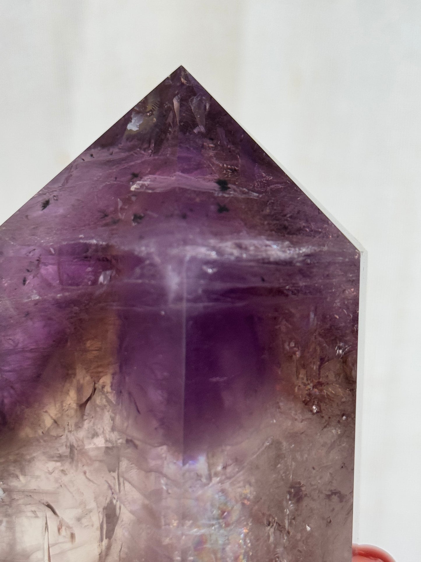 HG Hollandite Amethyst point #1 340g