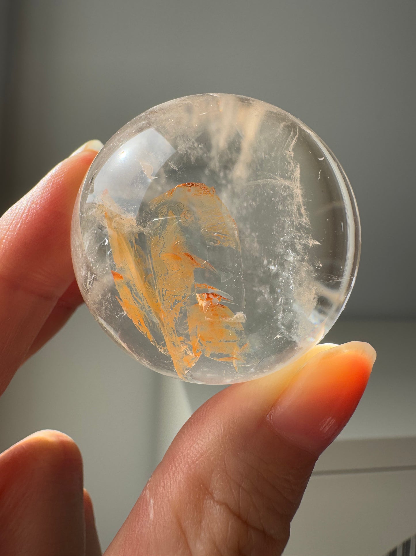 HG Golden Healer Hematoid Quartz Sphere