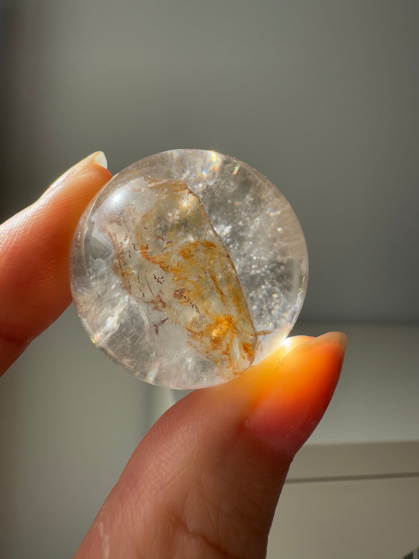 HG Golden Healer Hematoid Quartz Sphere