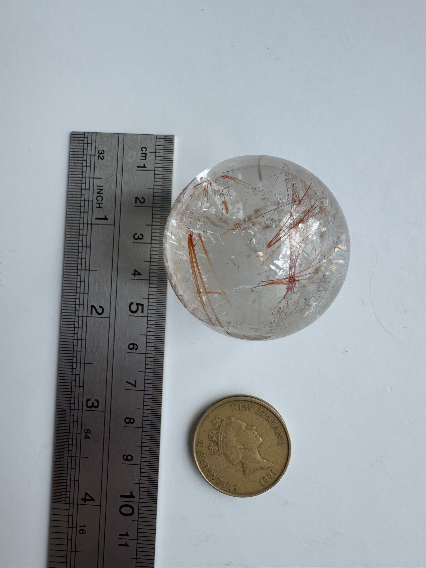 HG Red Rutile Quartz Sphere 36mm