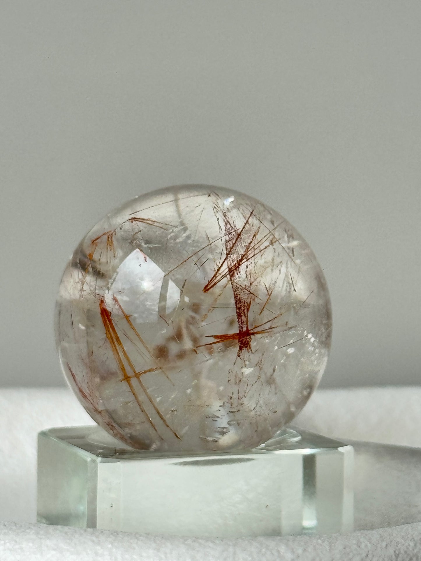 HG Red Rutile Quartz Sphere 36mm