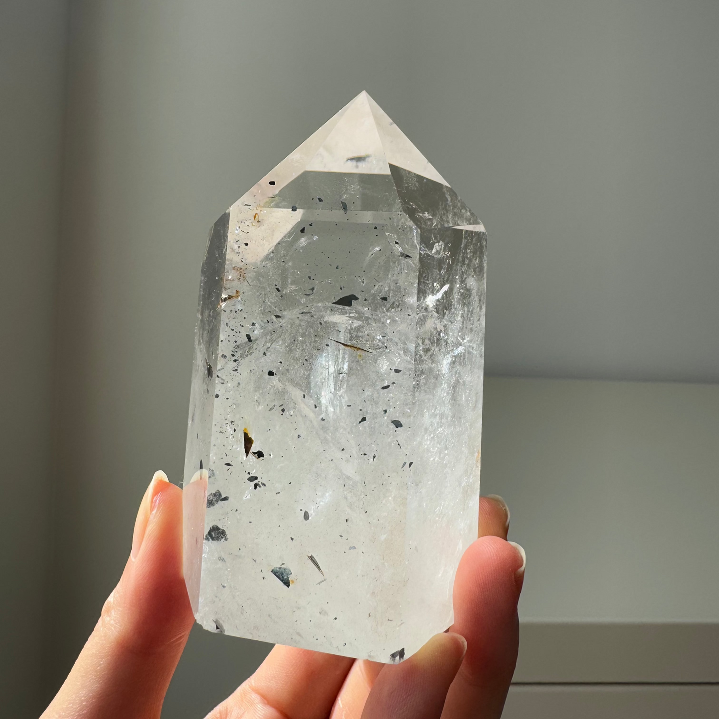 Rare Mica Clear Quartz Point (video)