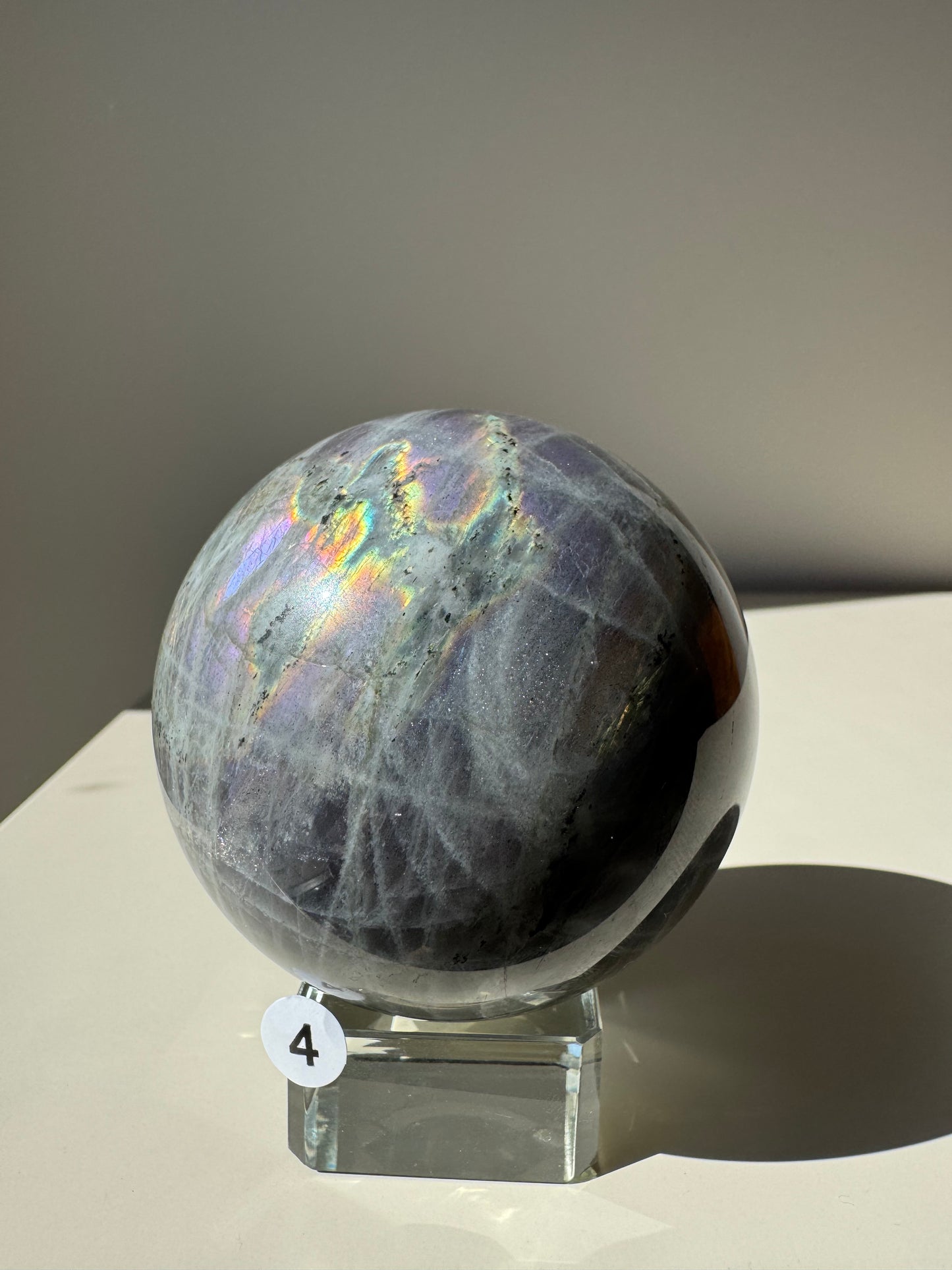 Pink Labradorite Sphere 68mm #4