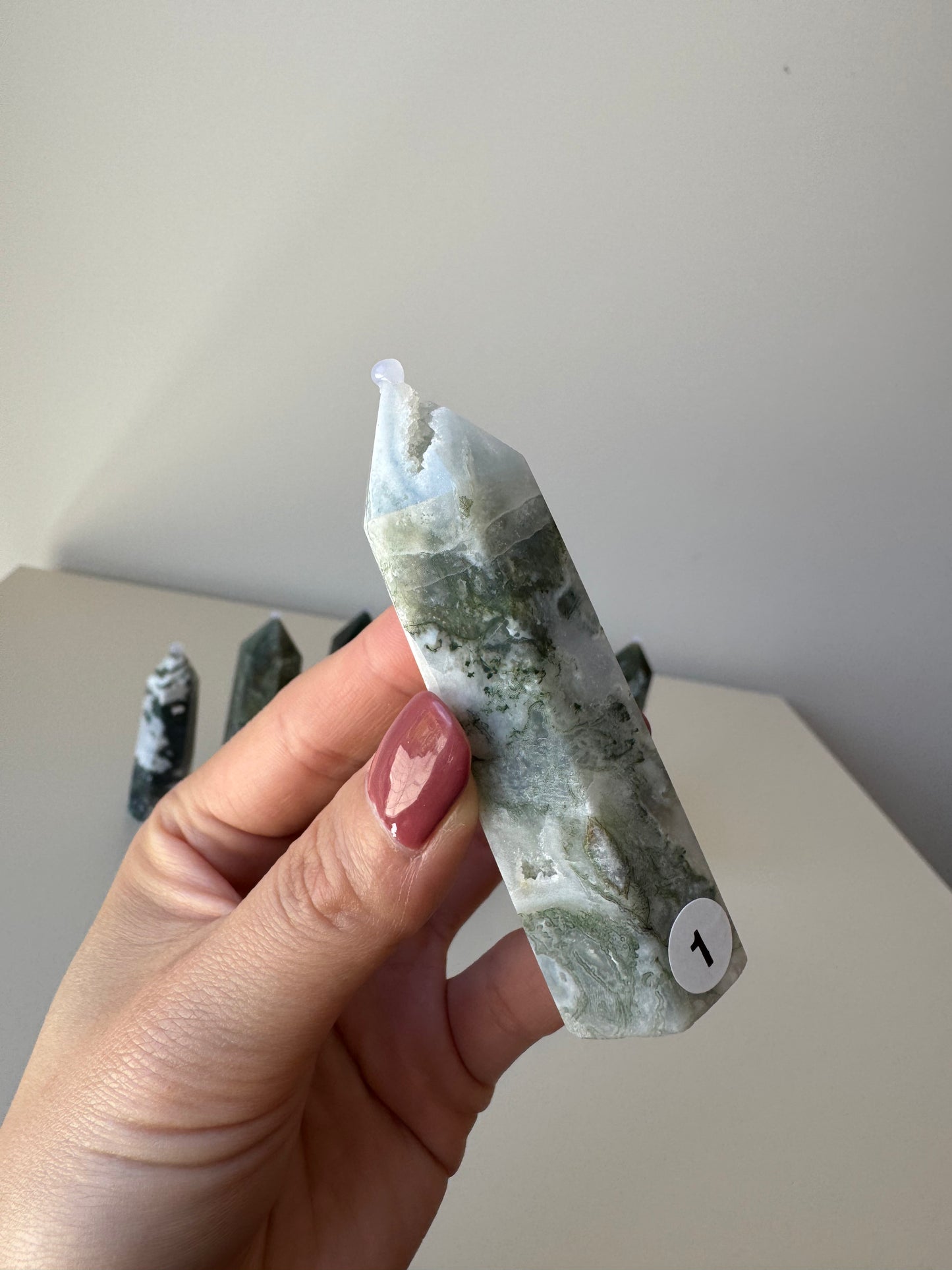 Small Moss Agate Points