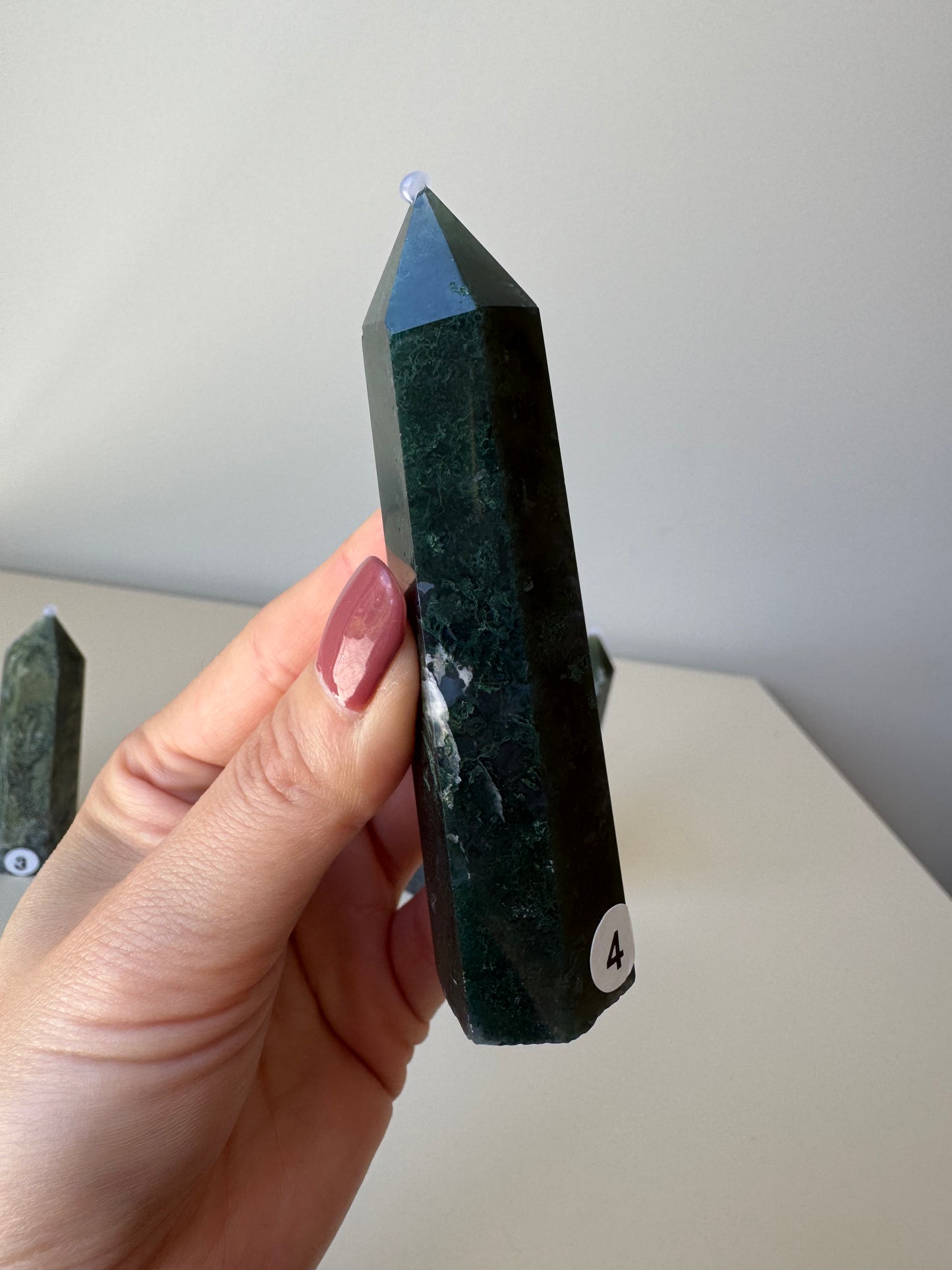 Small Moss Agate Points