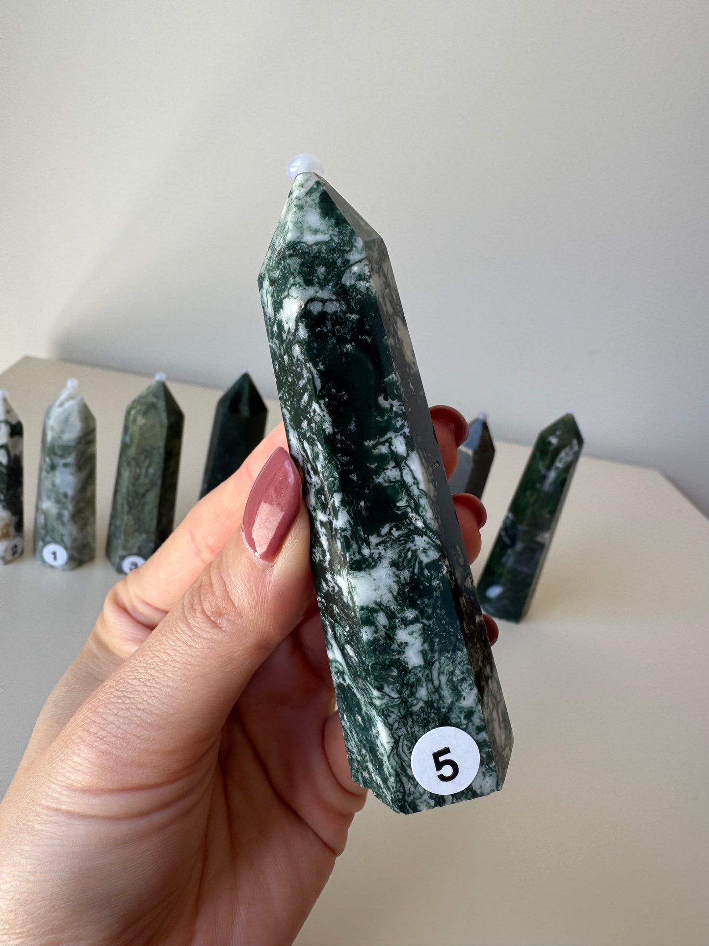 Small Moss Agate Points