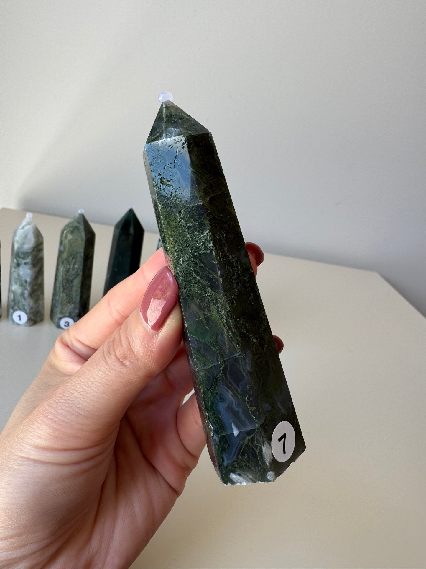 Small Moss Agate Points
