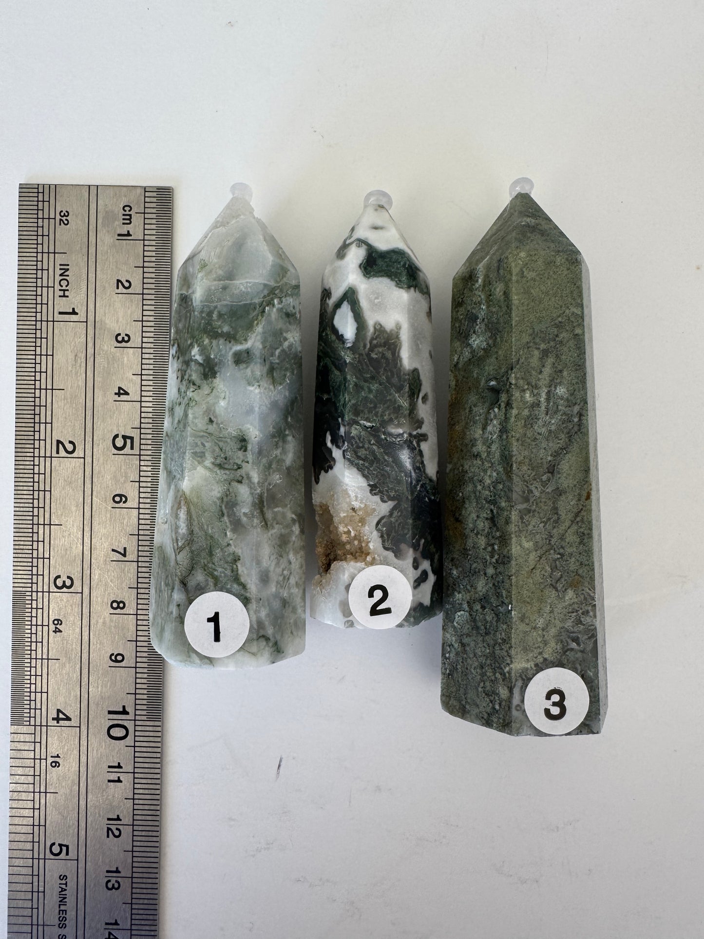 Small Moss Agate Points