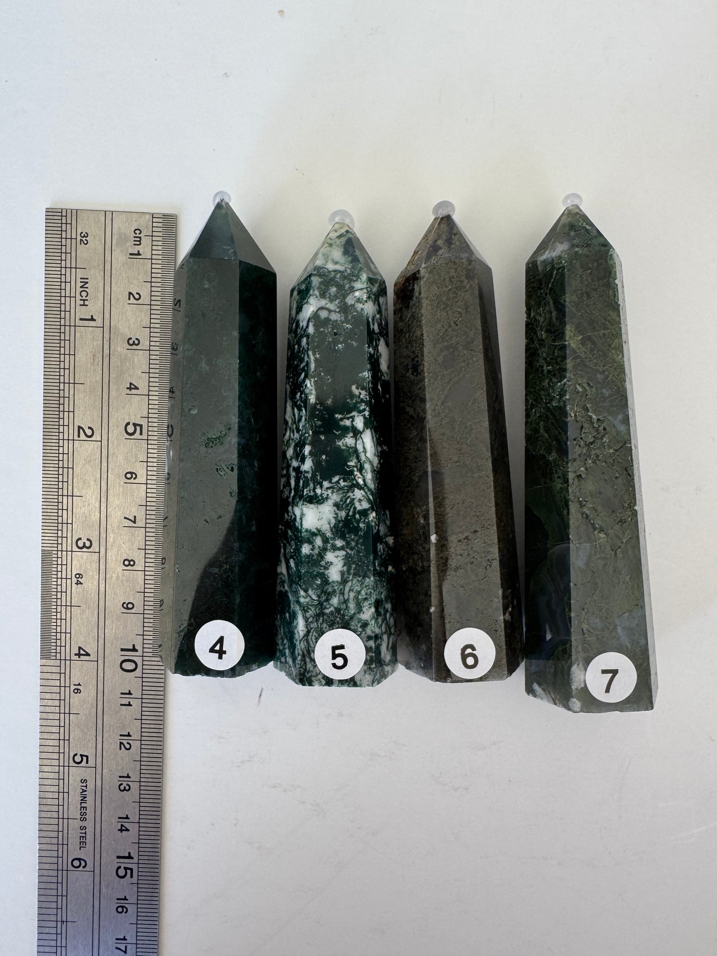 Small Moss Agate Points
