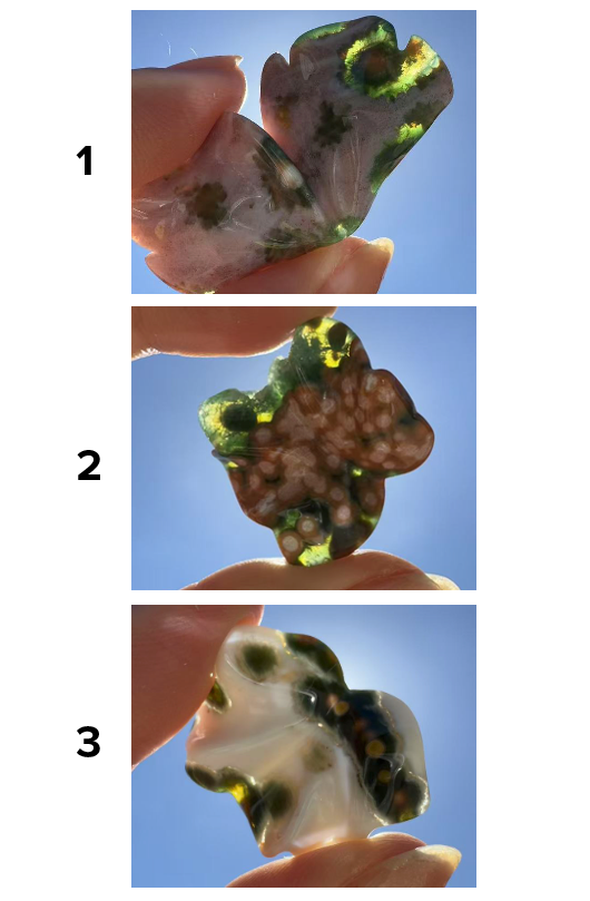 Old Stock Orbicular Ocean Jasper Butterfly 2 4g