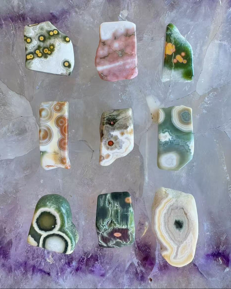 Old Stock Orbicular Ocean Jasper 1 - 9