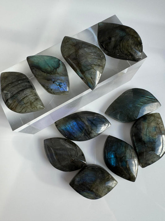 High Grade Blue Labradorite leaf