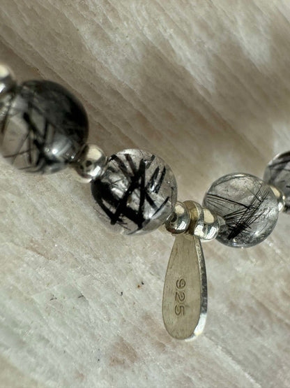 Black Rutilated Quartz Bracelet