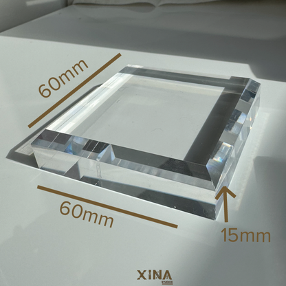 Acrylic Crystal Display Square Plate