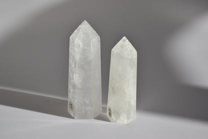 White Calcite Points