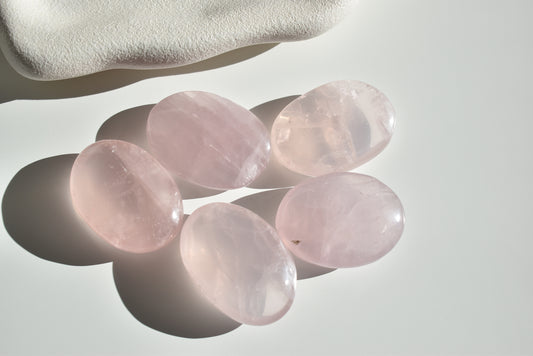 Rose Quartz Palm Stone |  Love