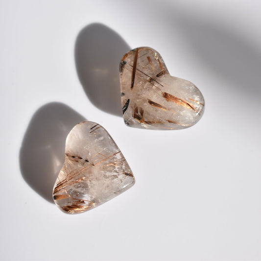 Copper Rutilated Heart