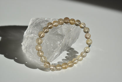 Golden Rutile Quartz Bracelet 8mm