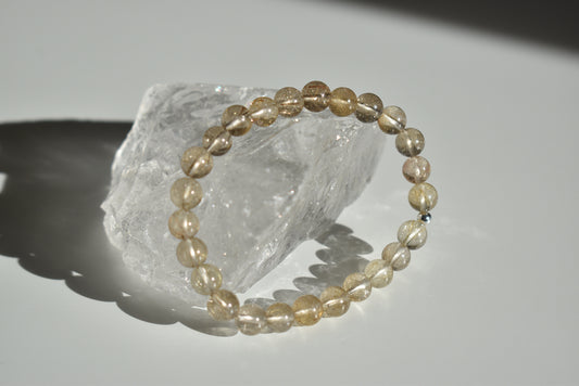 Golden Rutile Quartz Bracelet 8mm