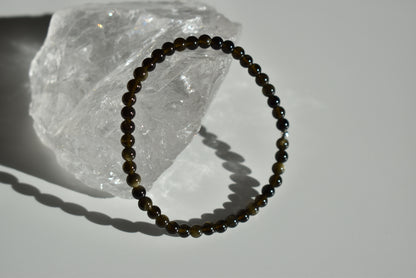 Golden Obsidian Bracelet 4mm