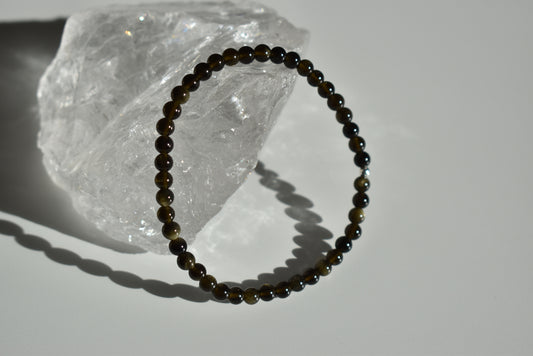 Golden Obsidian Bracelet 4mm