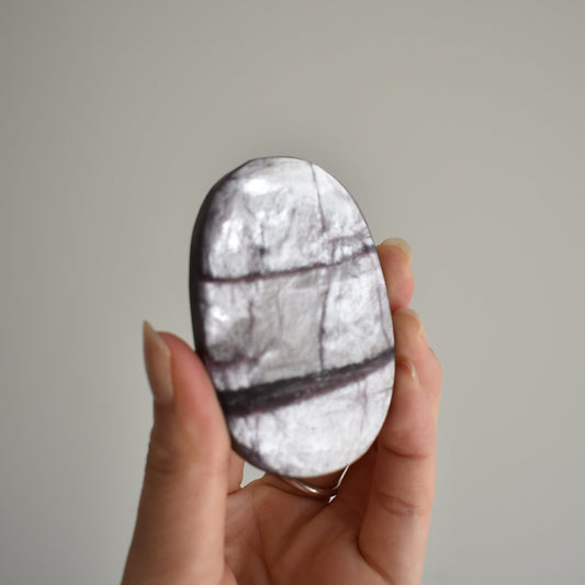 Gem Lepidolite Palm Stone #5