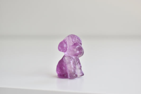 Fluorite Toy Poodle Carving